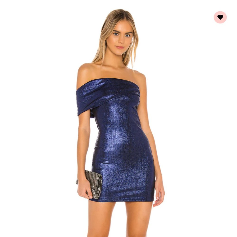 Revolve Superdown Tamia Asymmetrical Mini Dress Small